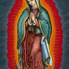 Схема вышивки «virgen de guadalupe»