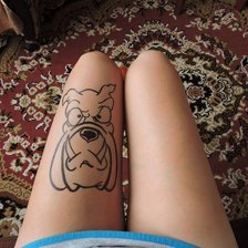 Схема вышивки «ноги»