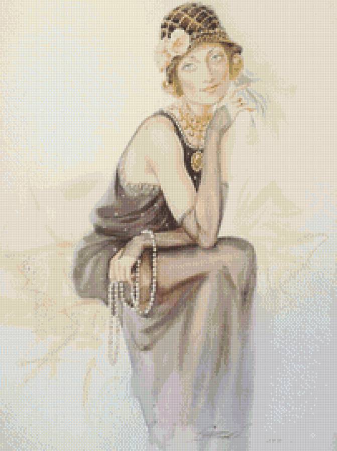 Девушка ретро - предпросмотр