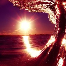 Схема вышивки «закат»