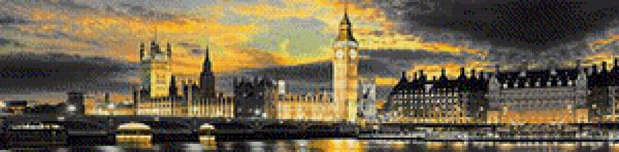 Золотой Лондон - лондон, закат - предпросмотр