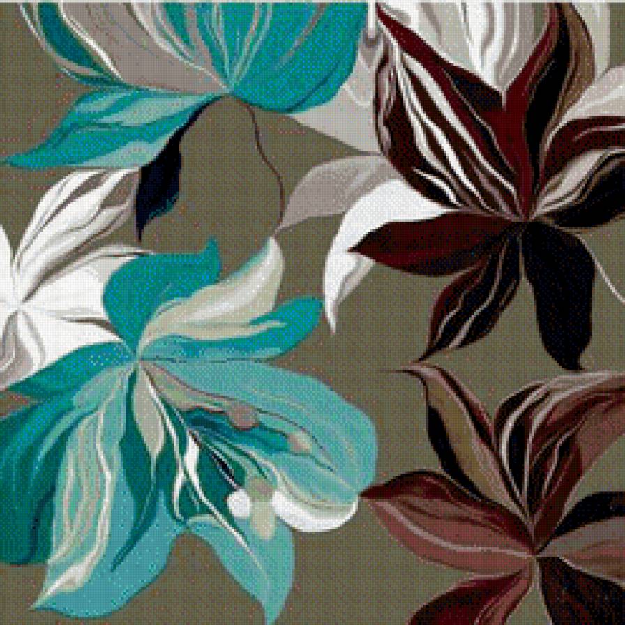 Бирюза 2 - цветы - предпросмотр