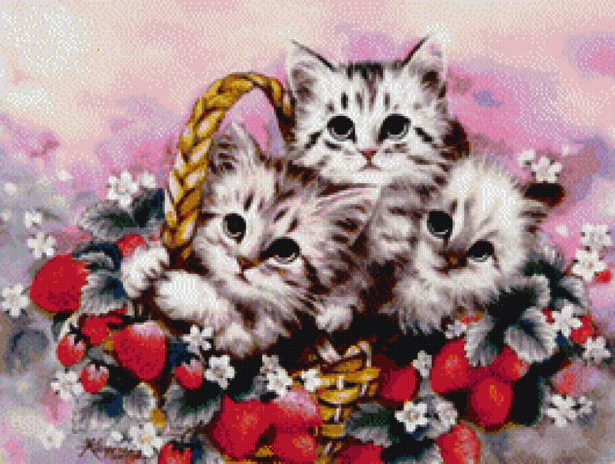 киски в корзинке - предпросмотр