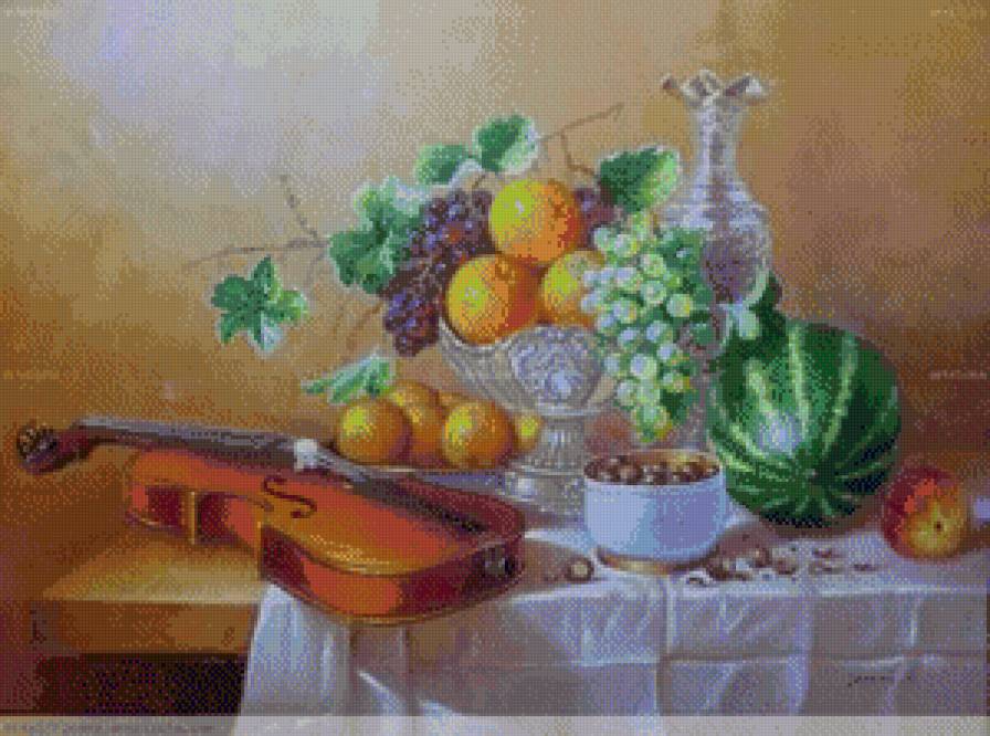 bodegon con violin - предпросмотр