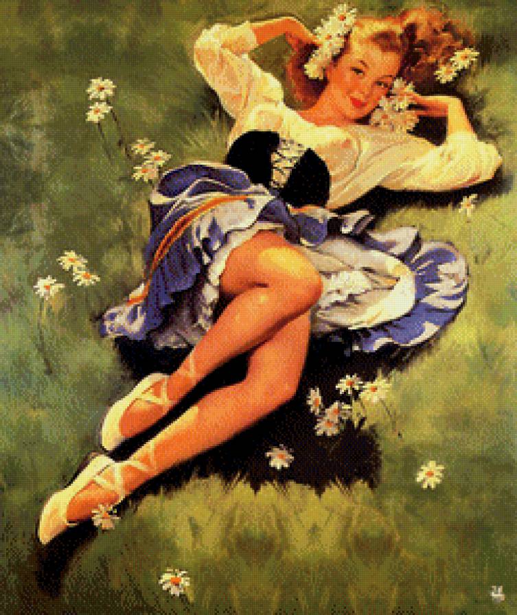 Елвгрен - На отдыхе - ретро, дамочка, елвгрен, дама, лето - предпросмотр