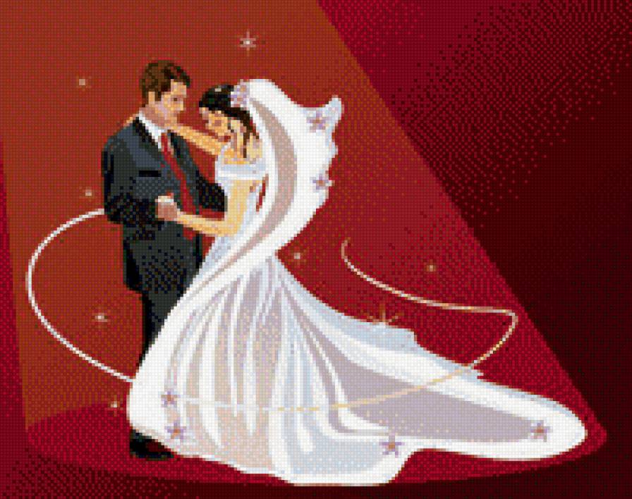 Жених и невеста танцуют - предпросмотр