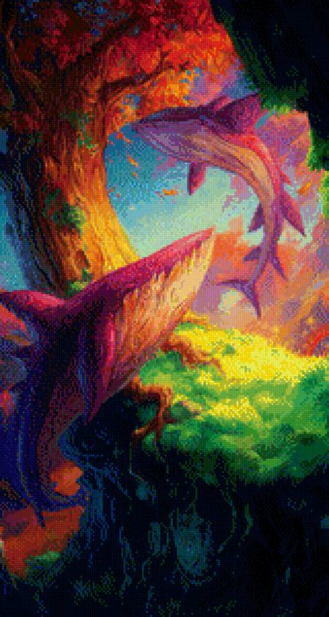 Древесные киты - кит, дерево - предпросмотр