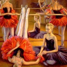 Схема вышивки «bailarinas ensayo»