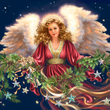 Схема вышивки «Новогодний ангел»
