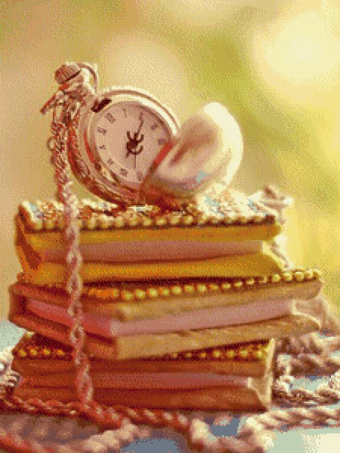 №991800 - часы, книги - предпросмотр