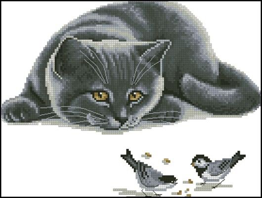 охотник - кошки - оригинал