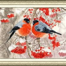 Схема вышивки «снегери»