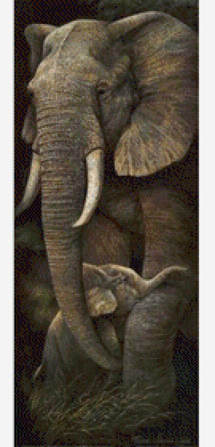 Слоны - слоны, слоненок, африка - предпросмотр