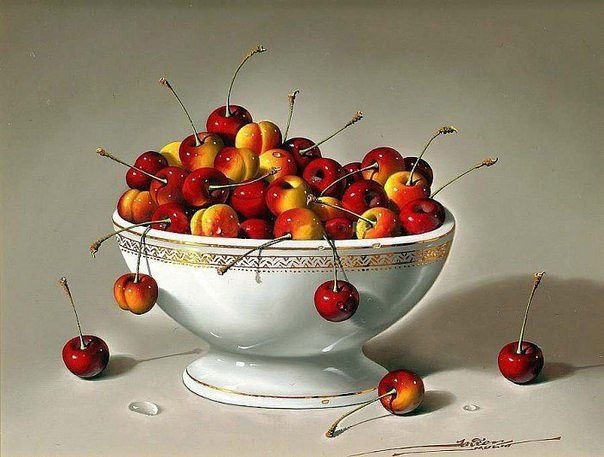 Из-за вас, моя черешня... - натюрморты - оригинал