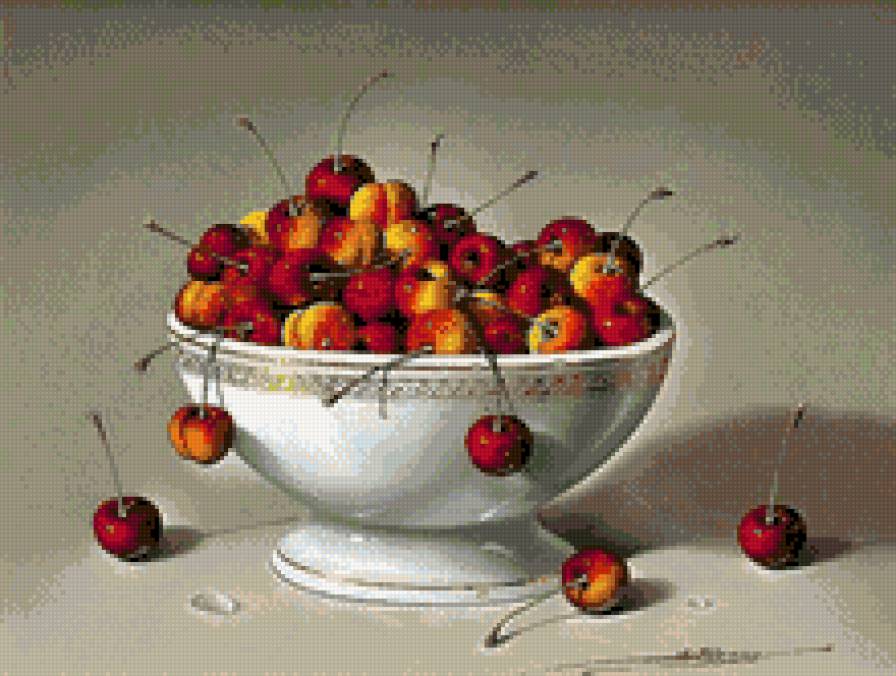 Из-за вас, моя черешня... - натюрморты - предпросмотр