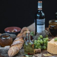 Схема вышивки «сыр вино»