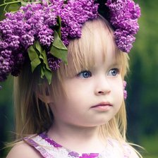 Схема вышивки «девочка и цветы»