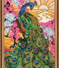 Схема вышивки «Павлин»