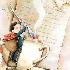 Схема вышивки «заварить любовь»