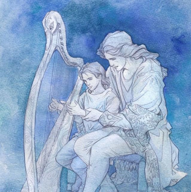 Урок музыки - толкиен, эльфы, фэнтези - оригинал