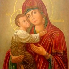 Схема вышивки «Икона Владимирской Божией Матери»