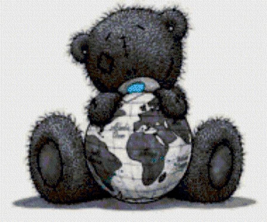 тедди - глобус, мишка - предпросмотр