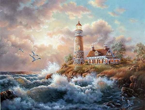 маяк - пейзаж - оригинал