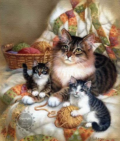 семейка - кошки - оригинал