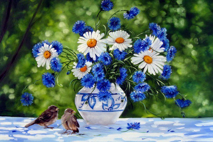 полевые цветы - цветы - оригинал