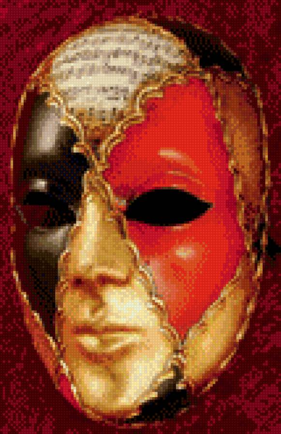 Венецианская маска Вольто - венецианская маска, вольто, маска - предпросмотр