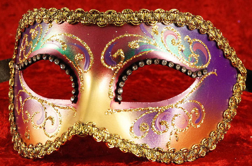 Венецианская маска Коломбина цветная - маска, коломбина, венецианская маска - оригинал