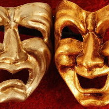 Схема вышивки «Венецианская маска Комедия и Трагедия»