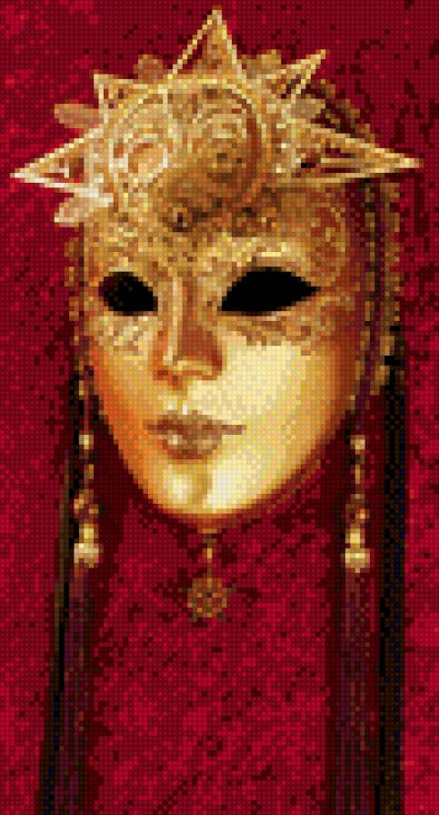 Венецианская маска Солнце - солнце, венецианская маска, маска - предпросмотр