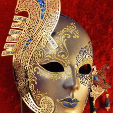 Оригинал схемы вышивки «Венецианская маска Ферро Гондола» (№995864)