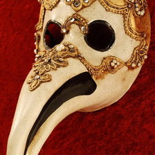 Схема вышивки «Венецианская маска Чумной доктор»