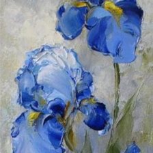 Схема вышивки «ирисы»