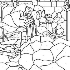 Схема вышивки «лотосы2»