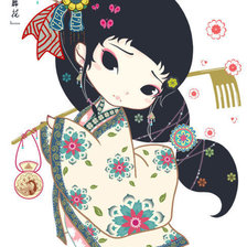 Схема вышивки «Дівчинка1»