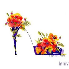 Схема вышивки «Туфелька»