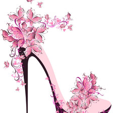 Схема вышивки «Туфелька7»