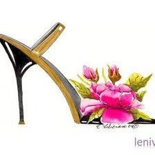 Схема вышивки «Туфелька13»