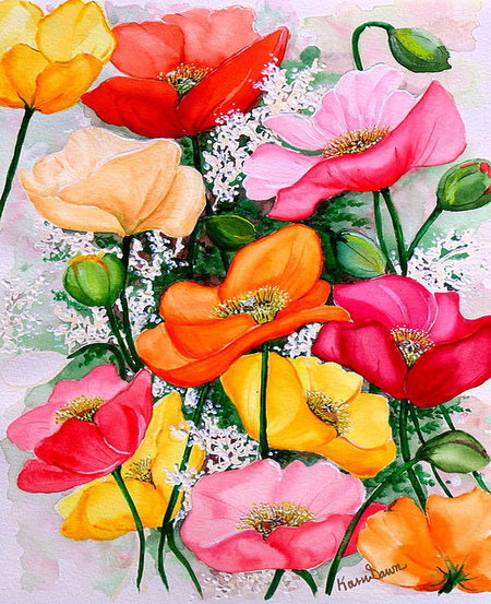 букет маков - маки, цветы - оригинал