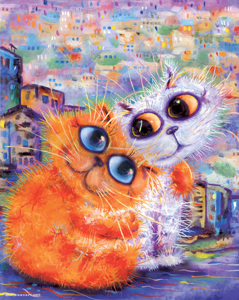 Коты-глазастики - оригинал