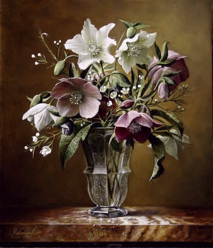 Морозник(Pieter Wagemans) - морозник, живопись, pieter wagemans, цветы - оригинал