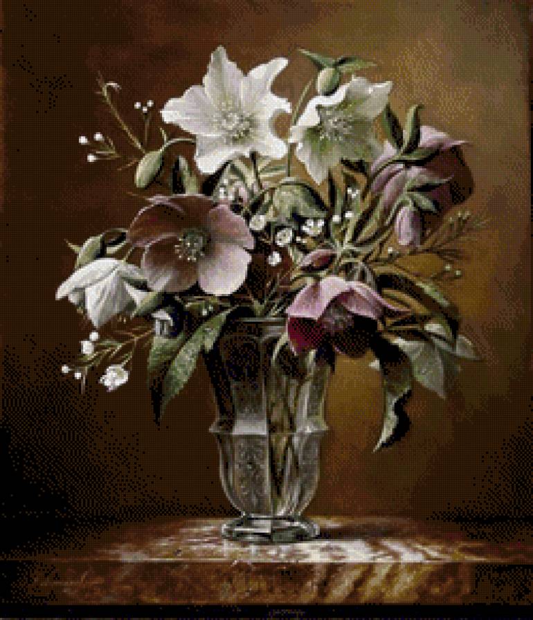 Морозник(Pieter Wagemans) - морозник, живопись, pieter wagemans, цветы - предпросмотр