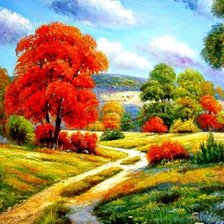 Схема вышивки «Осень»