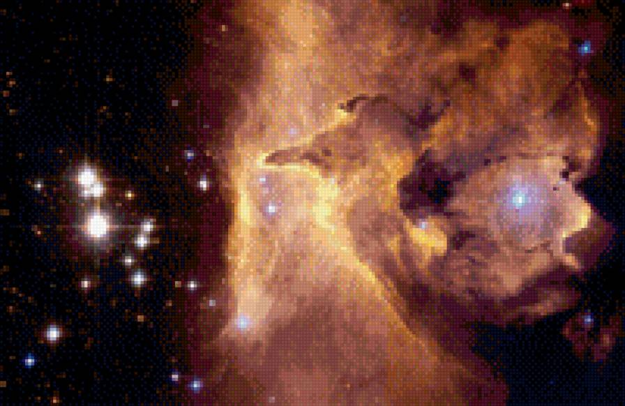 Космос. Туманность Орел. Столпы творения - столпы творения, звезды, туманность, космос, орел - предпросмотр