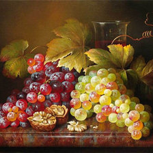 Оригинал схемы вышивки «Виноград и вино» (№1001303)