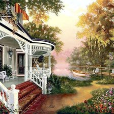 Схема вышивки «PORCHE SUREÑO»