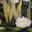Предпросмотр схемы вышивки «Цветы у кадки с водяными лилиями» (№1001918)